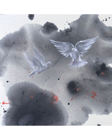 Khin Zaw Latt - Where doves gather, 3