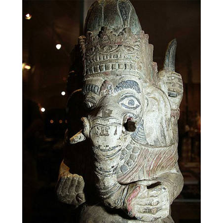 India - Ganesha wooden Statue