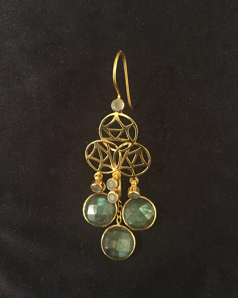 labradorite earring