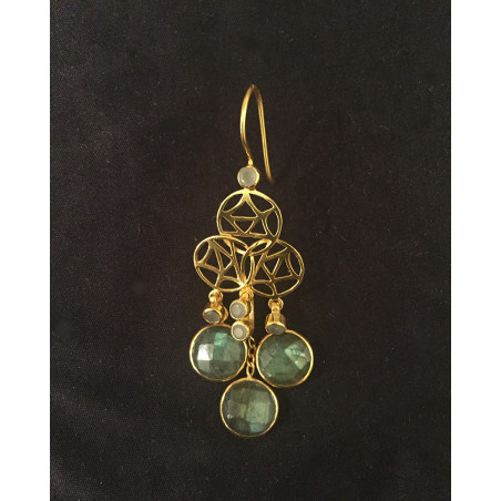 labradorite earring
