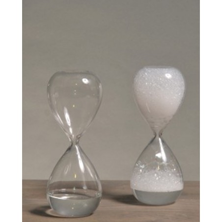 Hourglass soap bubbles