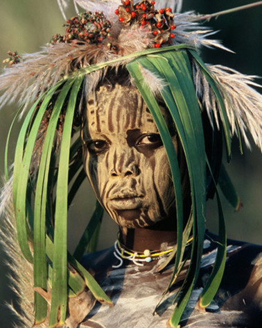 Hans Silvester body paintings Ethiopia