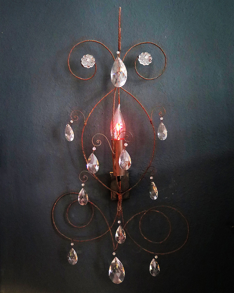Wall lamp with crystal beads vox populi Wall lamp with crystal beads vox populi
