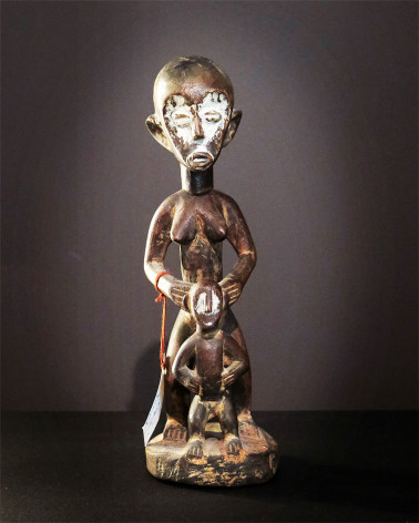 Afrique - Statue mère et fils