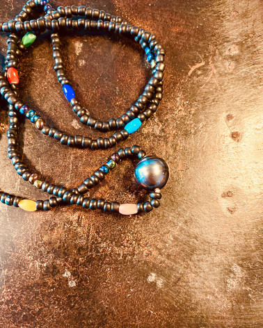 Catherine Michiels - Collier Onyx et Perle