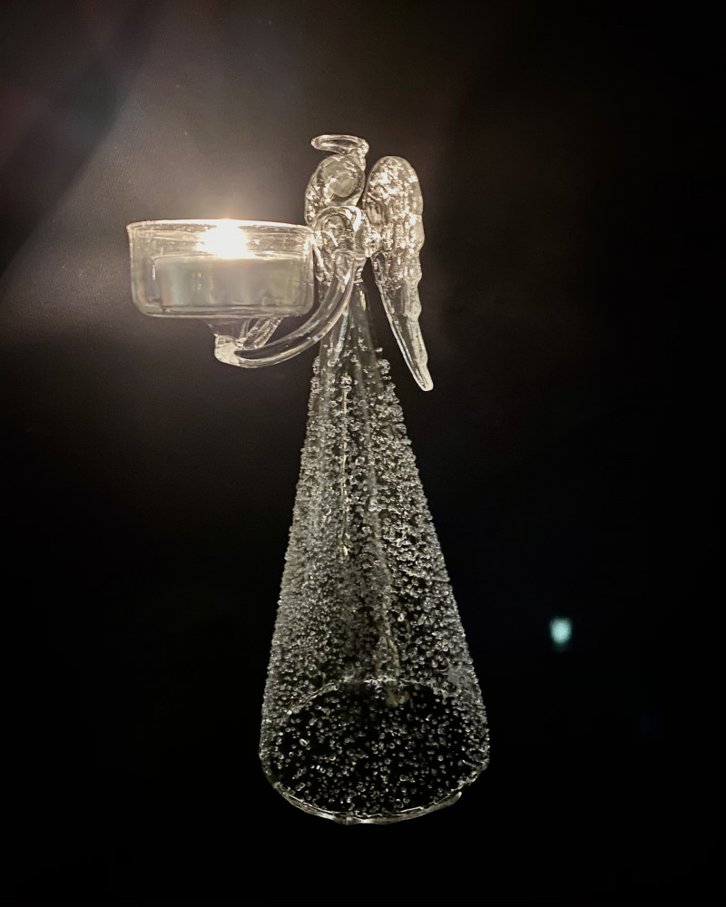Christmas - Frosted Glass Angel Tealight Christmas - Frosted Glass Angel Tealight