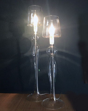 Les Héritiers lampe verre soufflé