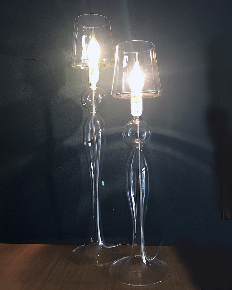 Les Héritiers lampe verre soufflé Les Héritiers lampe verre soufflé
