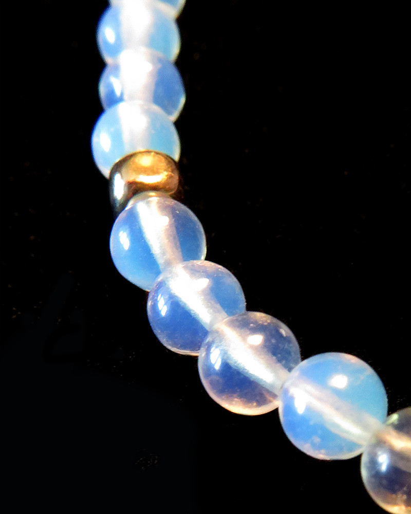 Catherine Michiels Golden Smile and Opales Necklace