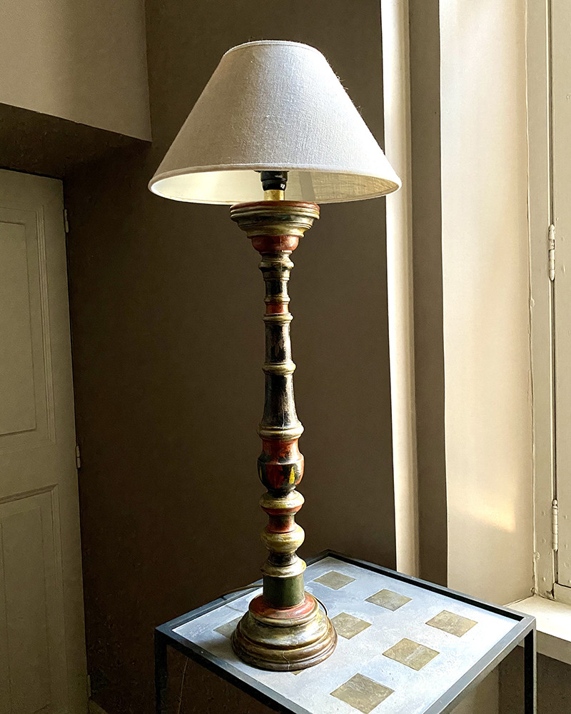 Vide - Hôtel - Paire hautes lampes de chevet en bois