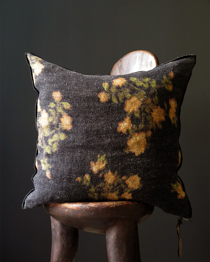 Maison de Vacances - Coussin roses ocres Maison de Vacances - Coussin roses ocres