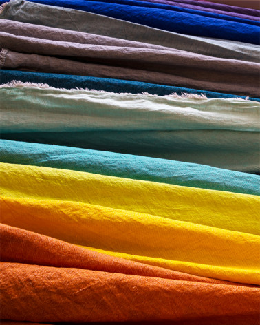 Maison de vacances linen throw cheap