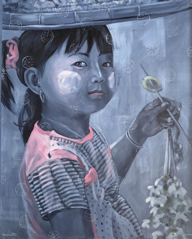 Khin Zaw Latt - Flower girl