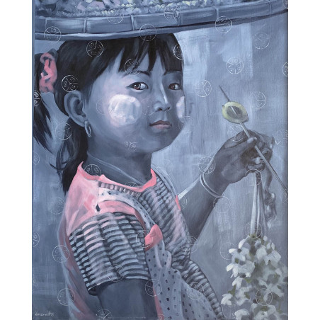 Khin Zaw Latt - Flower girl