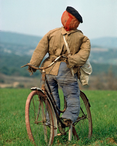Hans Silvester - Retrospective - Scarecrow on a bike