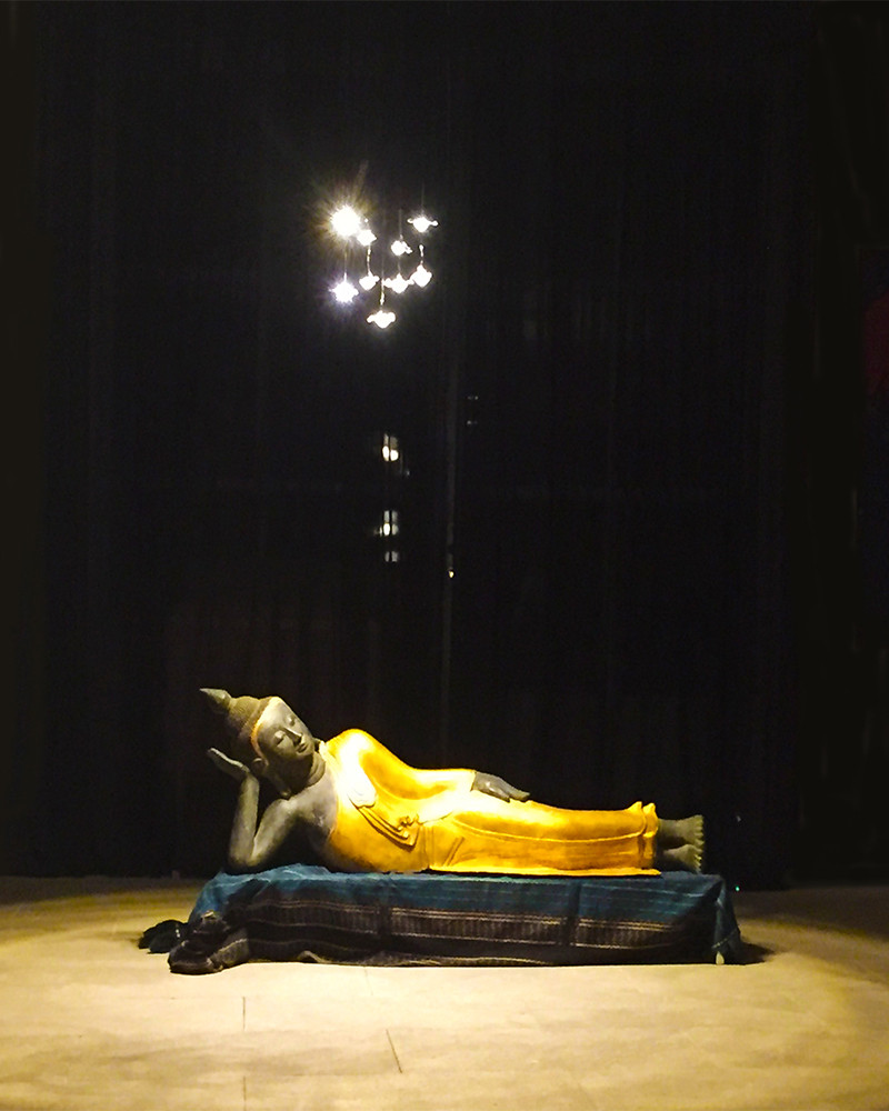 BRONZE RECLINING BUDDHA BRONZE RECLINING BUDDHA