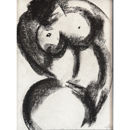 Sophie Sainrapt - Small black charcoal Venus