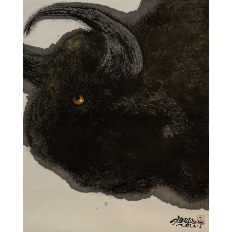 Guan Yuliang - Wash, Bull’s head
