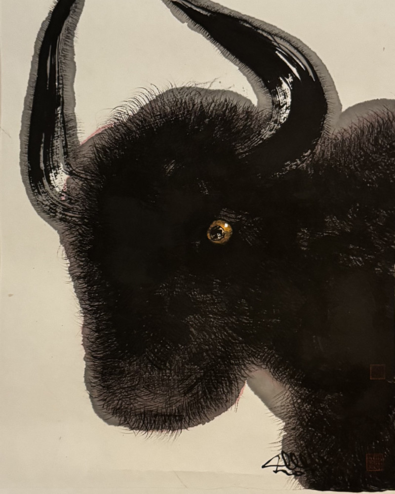 Guan Yuliang - Wash, Bull’s head