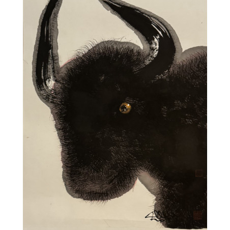 Guan Yuliang - Wash, Bull’s head