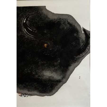 Guan Yuliang - Wash, bull’s head