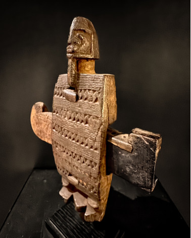 Dogon wooden lock door