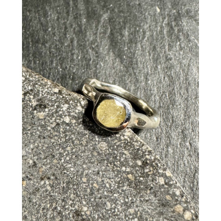 Rosa Maria - petite bague quartz doré