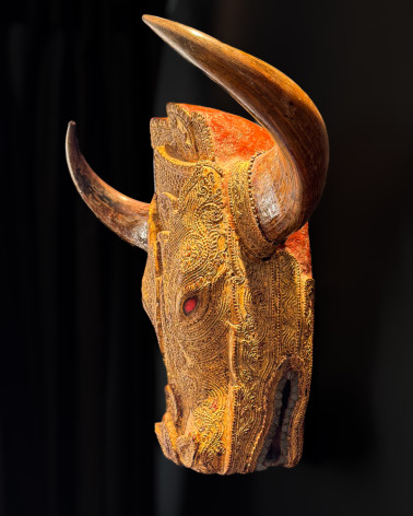 Birmanie - Golden buffalo head