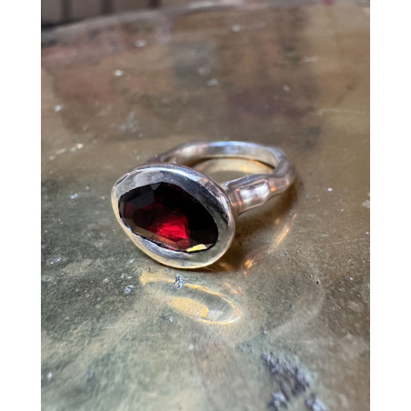 Rosa Maria - bague en argent avec grenat