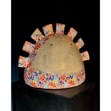 Pierre Sgamma - Hanagasa, Totem with a floral crown