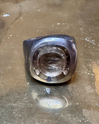Rosa Maria - Imposante bague avec un quartz fumé