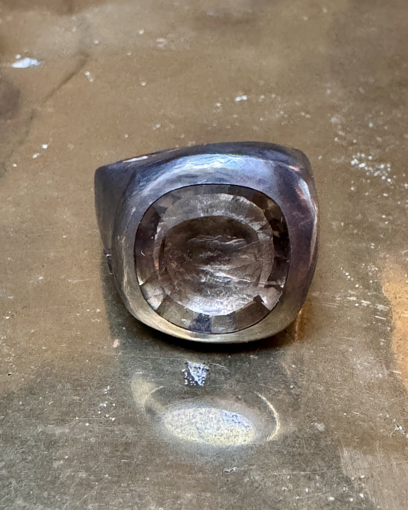 Rosa Maria - Impressive ring with smoky quartz