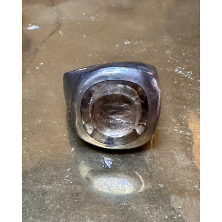 Rosa Maria - Impressive ring with smoky quartz