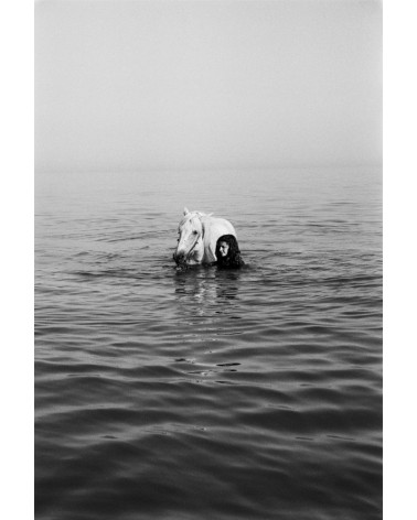 [Camargue, baignade] - Hans Silvester, tirage argentique