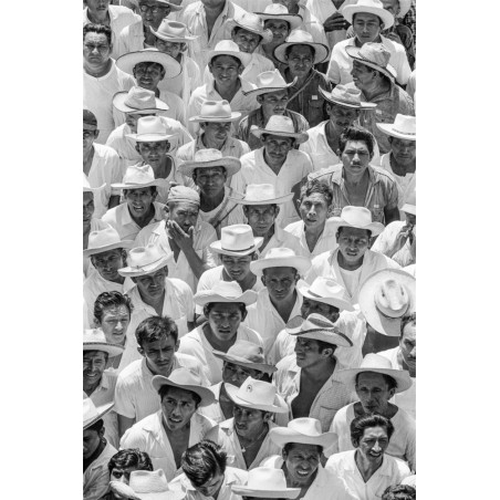 [Mexique, chapeaux] - Hans Silvester, tirage argentique