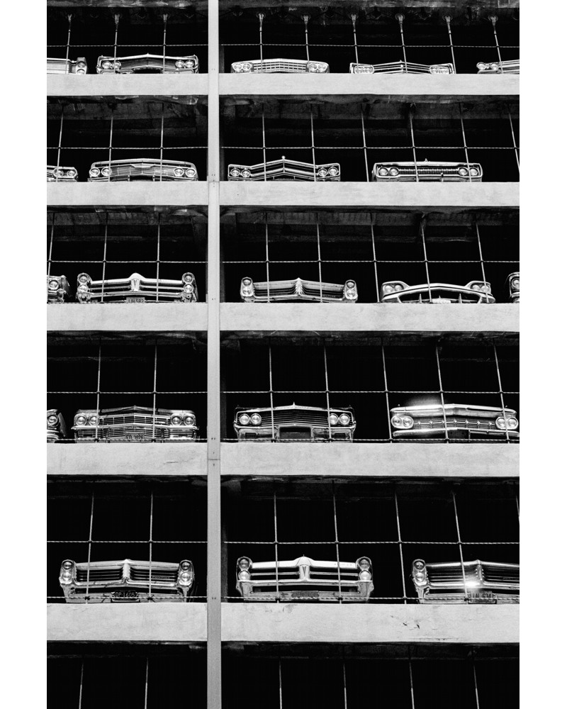 Hans Silvester - Silver print photography - huge parking lot - United States - early 60’s