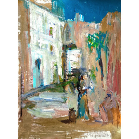 david-daoud-peinture-un-moment-dans-la-medina